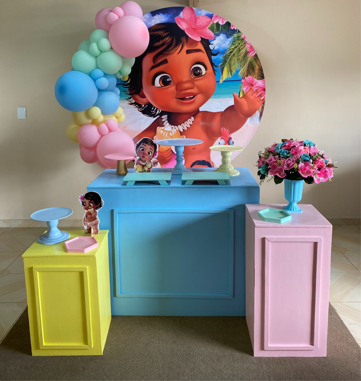 Kit Moana Baby 1 - DECOR FESTAS PEGUE MONTE & BALÕES