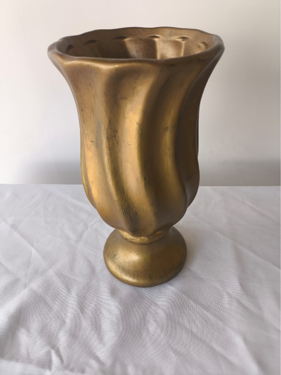 Vaso Dourado Torcido G - Bel kids festas e eventos 