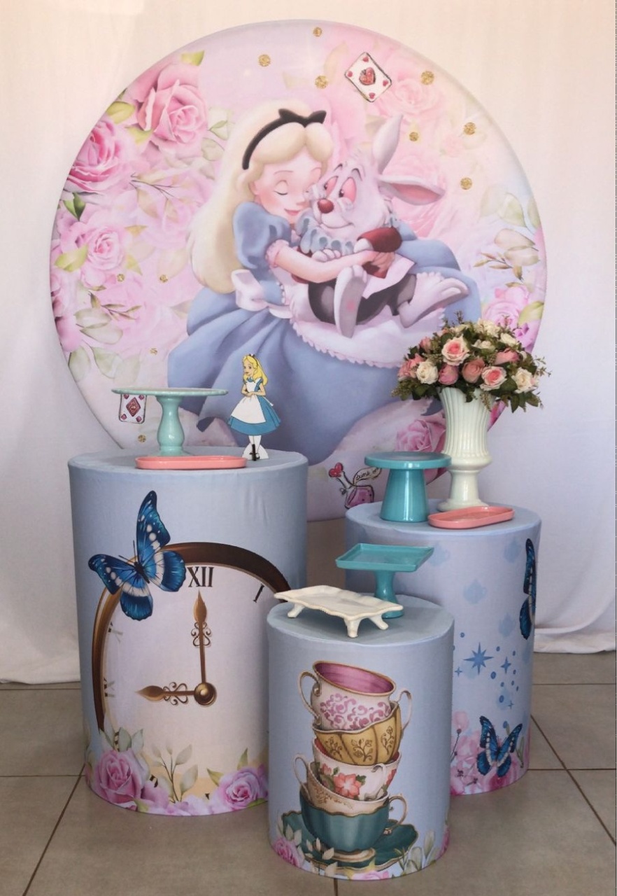 Alice No País das Maravilhas Kit 1 - Bel kids festas e eventos 