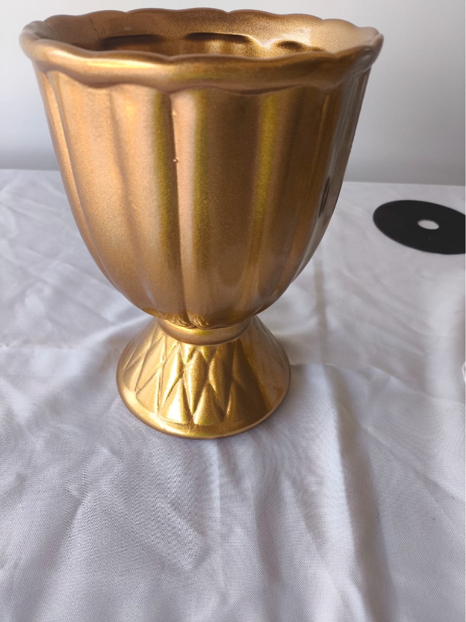 Vaso Dourado Médio Taça  - Bel kids festas e eventos 