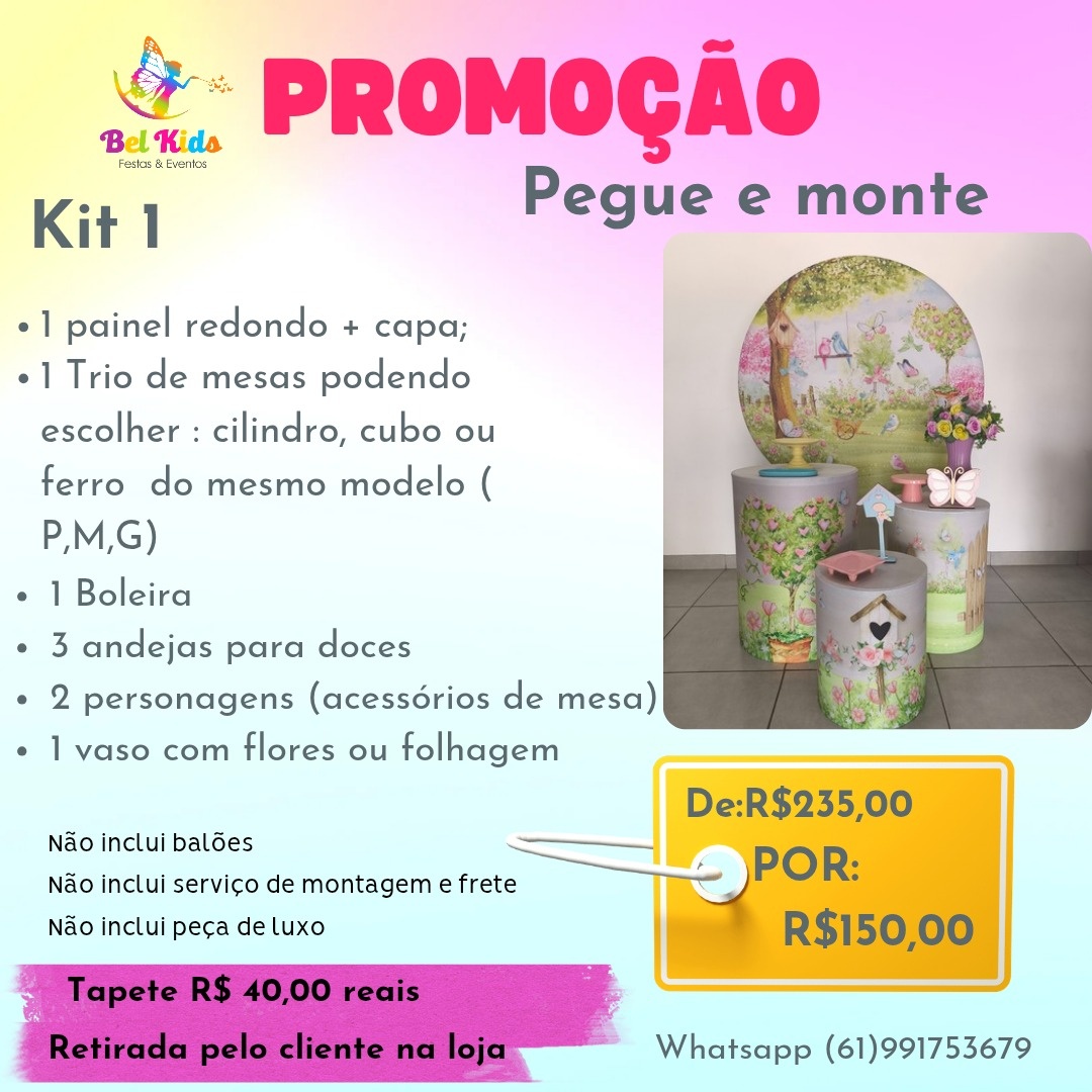 Kit Padrão 1  - Bel kids festas e eventos 