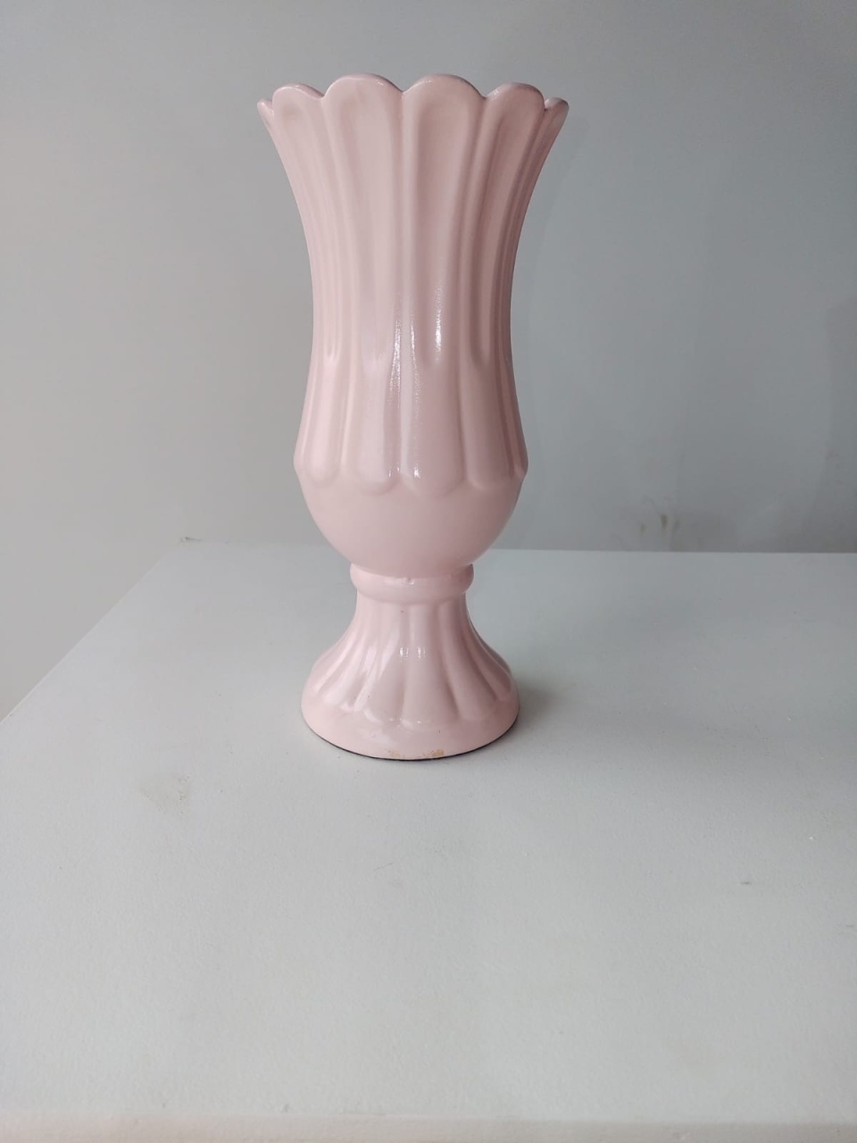 Vaso Rosa Medio Ondulado - Bel kids festas e eventos 