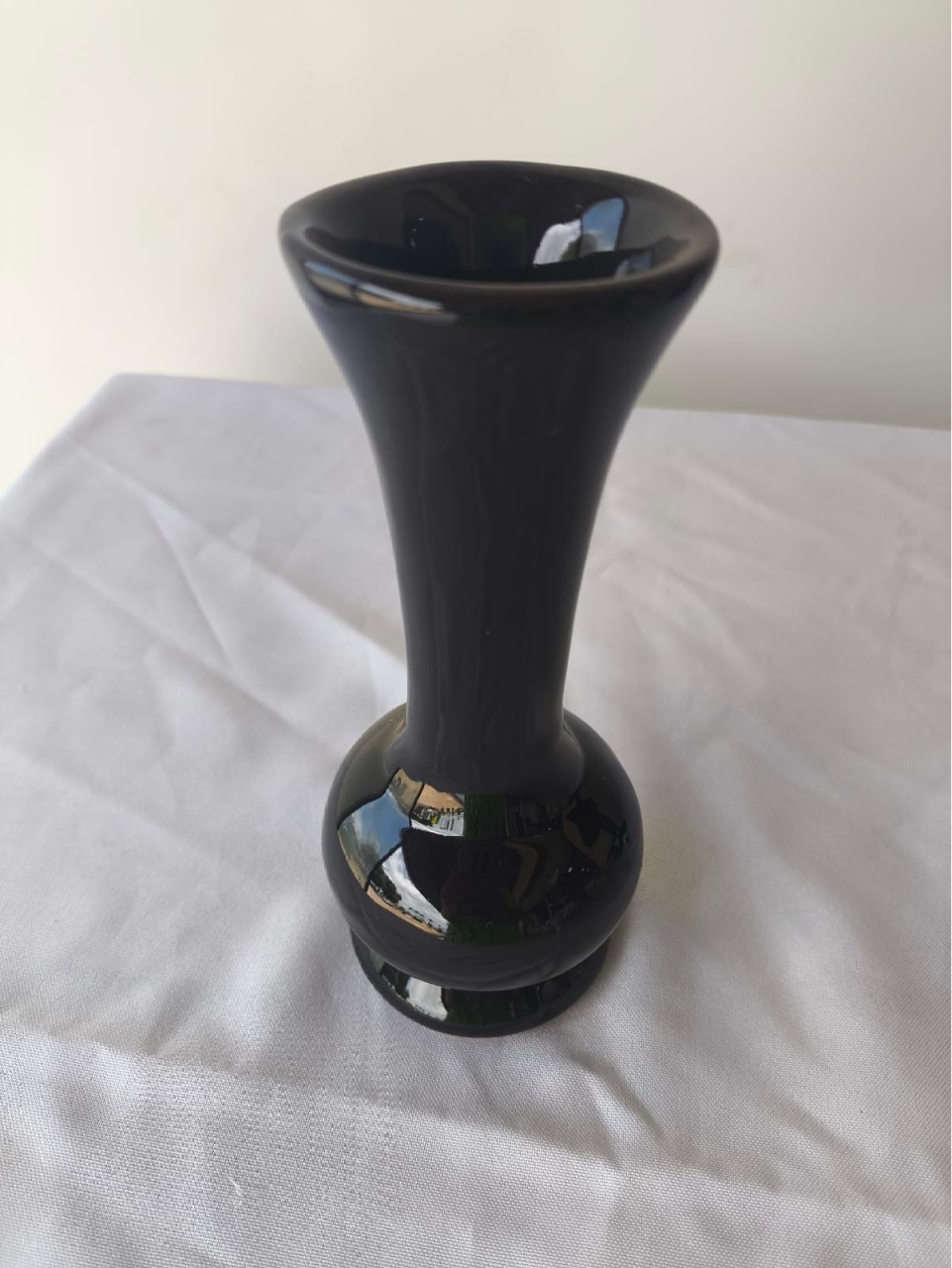 Vaso Preto Pequeno Fino Tulipa - Bel kids festas e eventos 