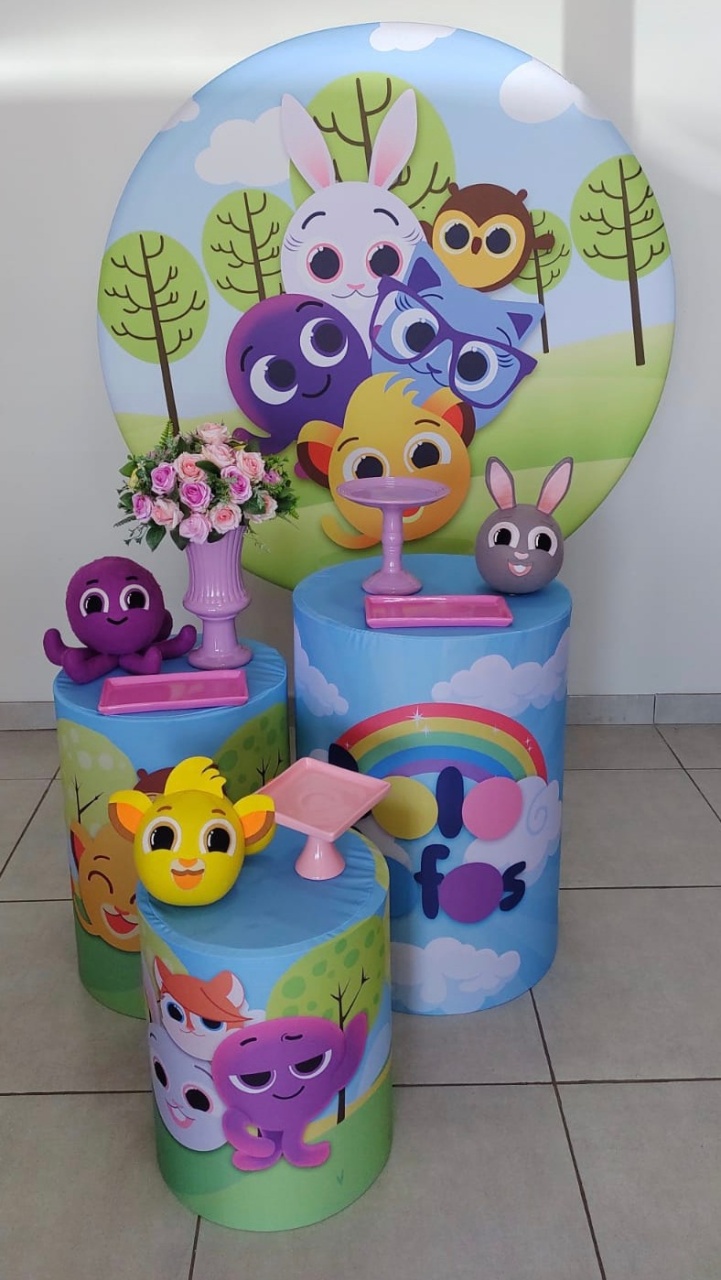 Kit 1 Bolofofo Menina  - Bel kids festas e eventos 