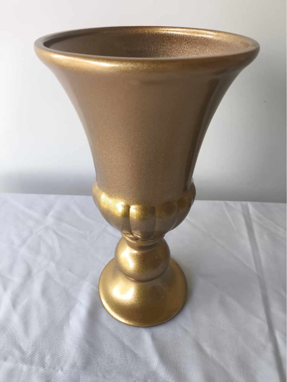 Vaso Dourado Tulipa G - Bel kids festas e eventos 