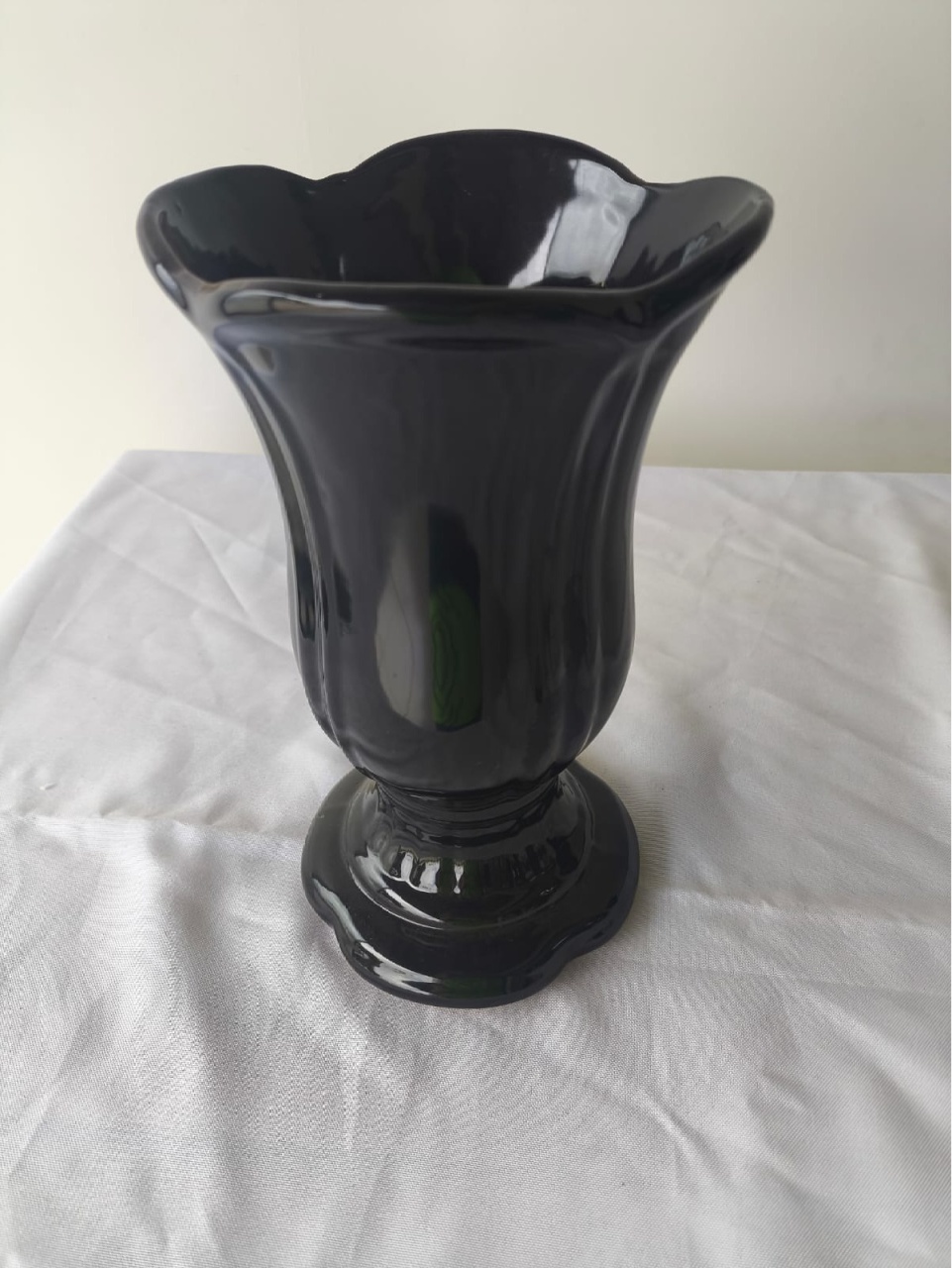 Vaso Preto Médio Ondulado - Bel kids festas e eventos 