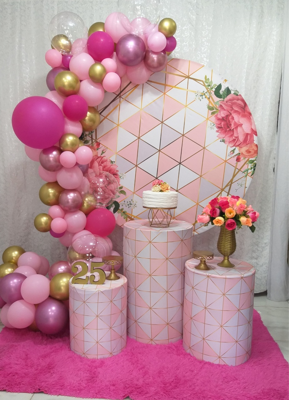 Kit  Rosa Floral 3 - jessica jardin dos Reis