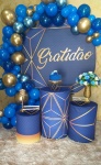 Kit Azul Royal Com Dourado - imagem 1