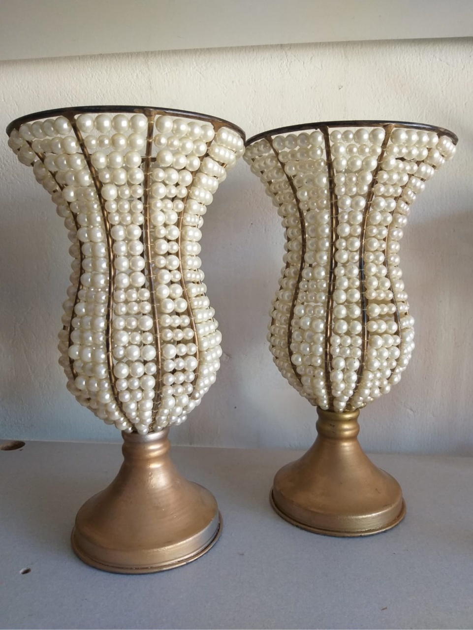 Kit 2 Vaso Em Pérola 29Cm/T. - jessica jardin dos Reis