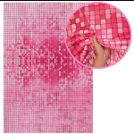 Capa Painel Retangular Rosa Imitação Gliter - imagem 1
