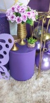 15 Anos Floral  Roxo,Lilás Com Dourado  - imagem 6