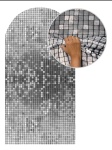 Capa Prata Imitação Gliter  - imagem 1