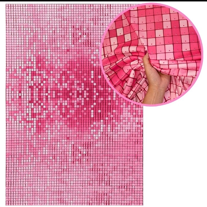 Capa Painel Retangular Rosa Imitação Gliter - jessica jardin dos Reis