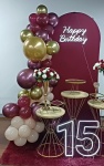Kit Marsala E Dourado  - imagem 2