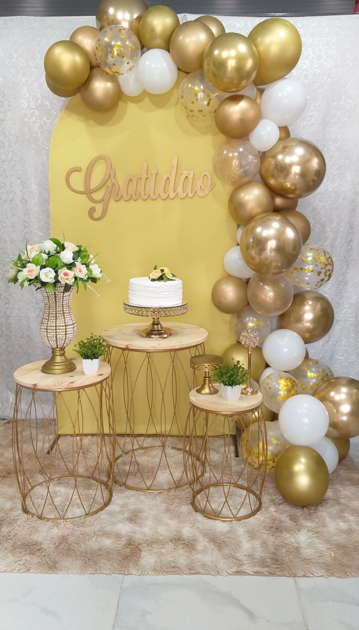 Kit Amarelo Candy E Dourado  - jessica jardin dos Reis