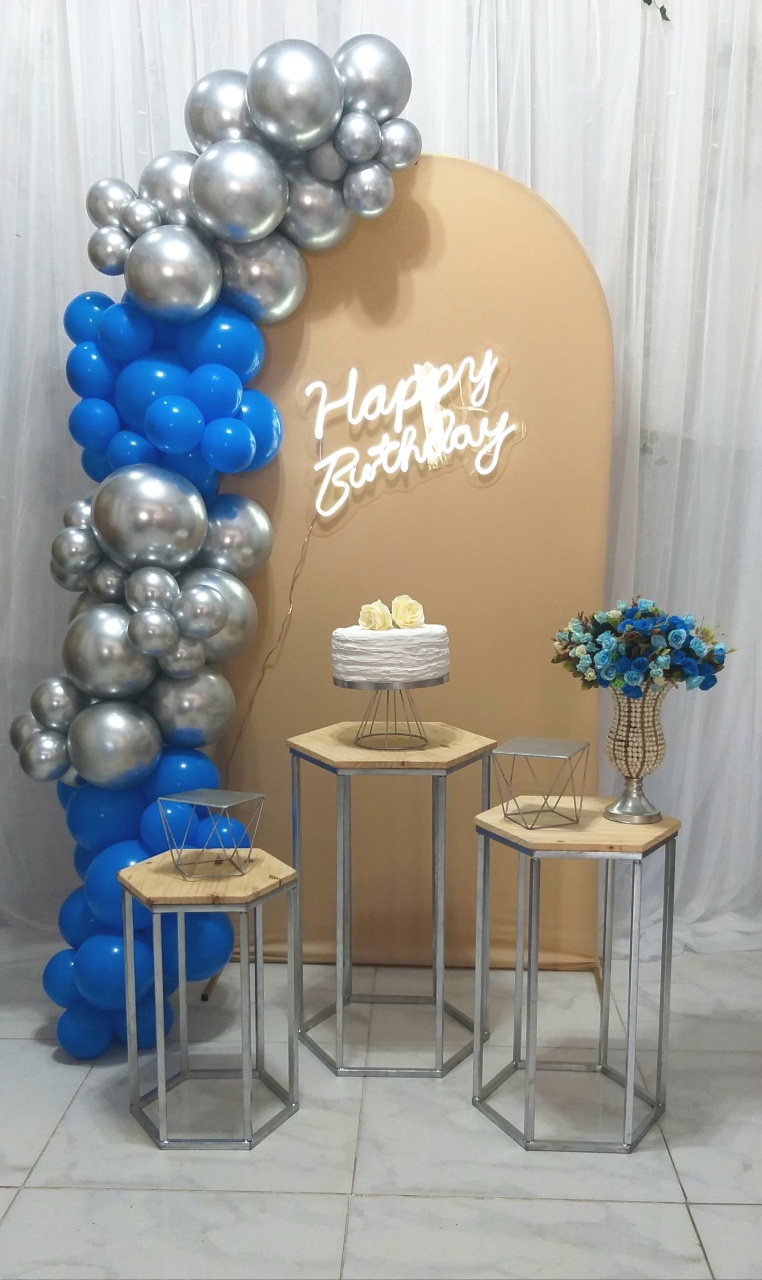 Kit Azul Com Prata  - jessica jardin dos Reis