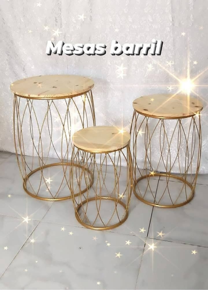 Mesas Barril - jessica jardin dos Reis