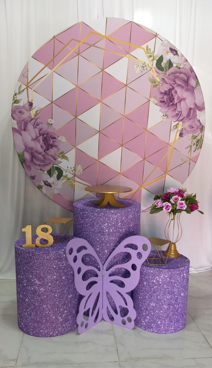 Kit Floral Lilaz E Roxo - jessica jardin dos Reis