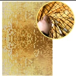 Capa Painel Retangular Dourado Imitação Gliter  - imagem 1
