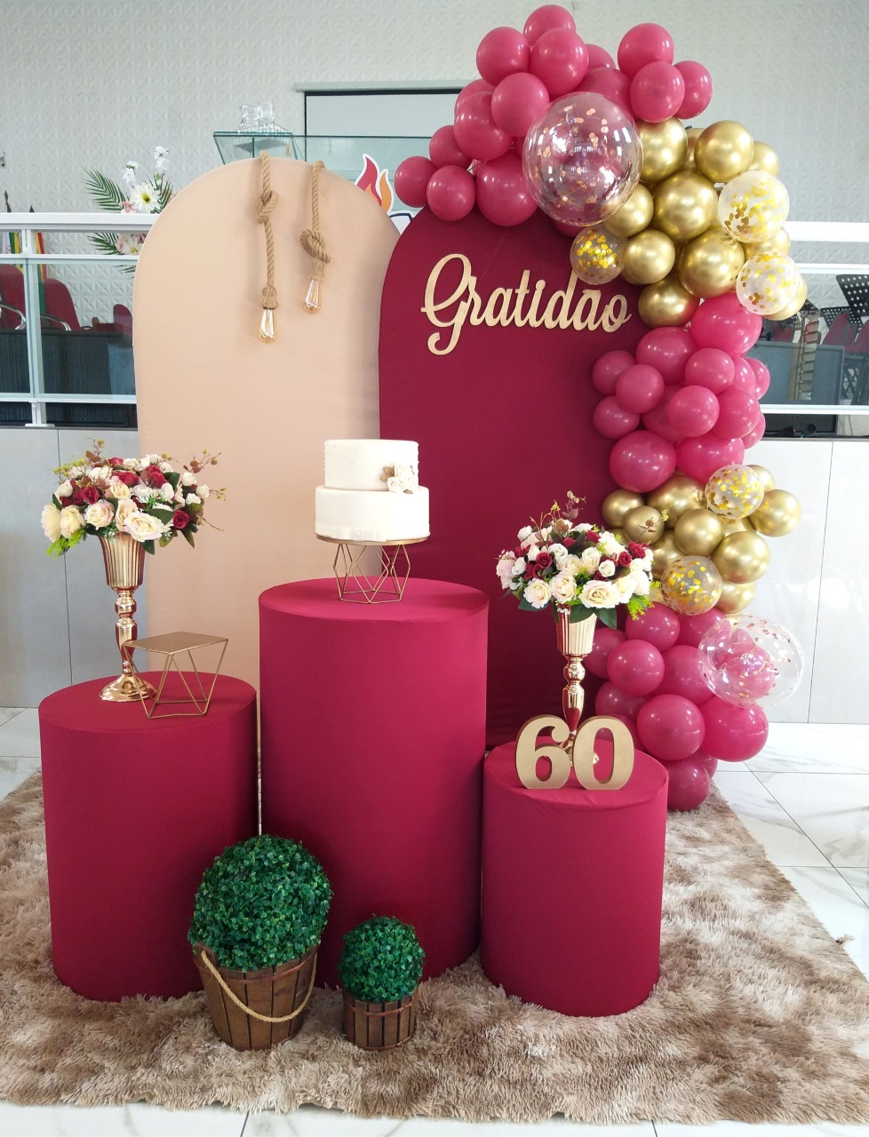  Marsala Com Dourado E Beg - jessica jardin dos Reis