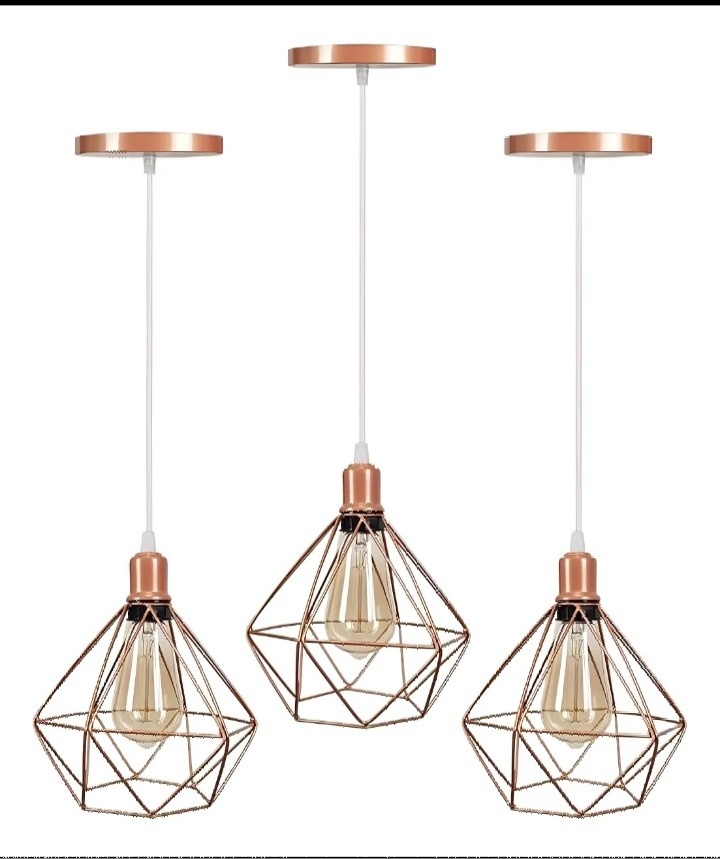 Lamparinas Pendentes Diamante - jessica jardin dos Reis