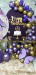 15 Anos Floral  Roxo,Lilás Com Dourado  - imagem 9