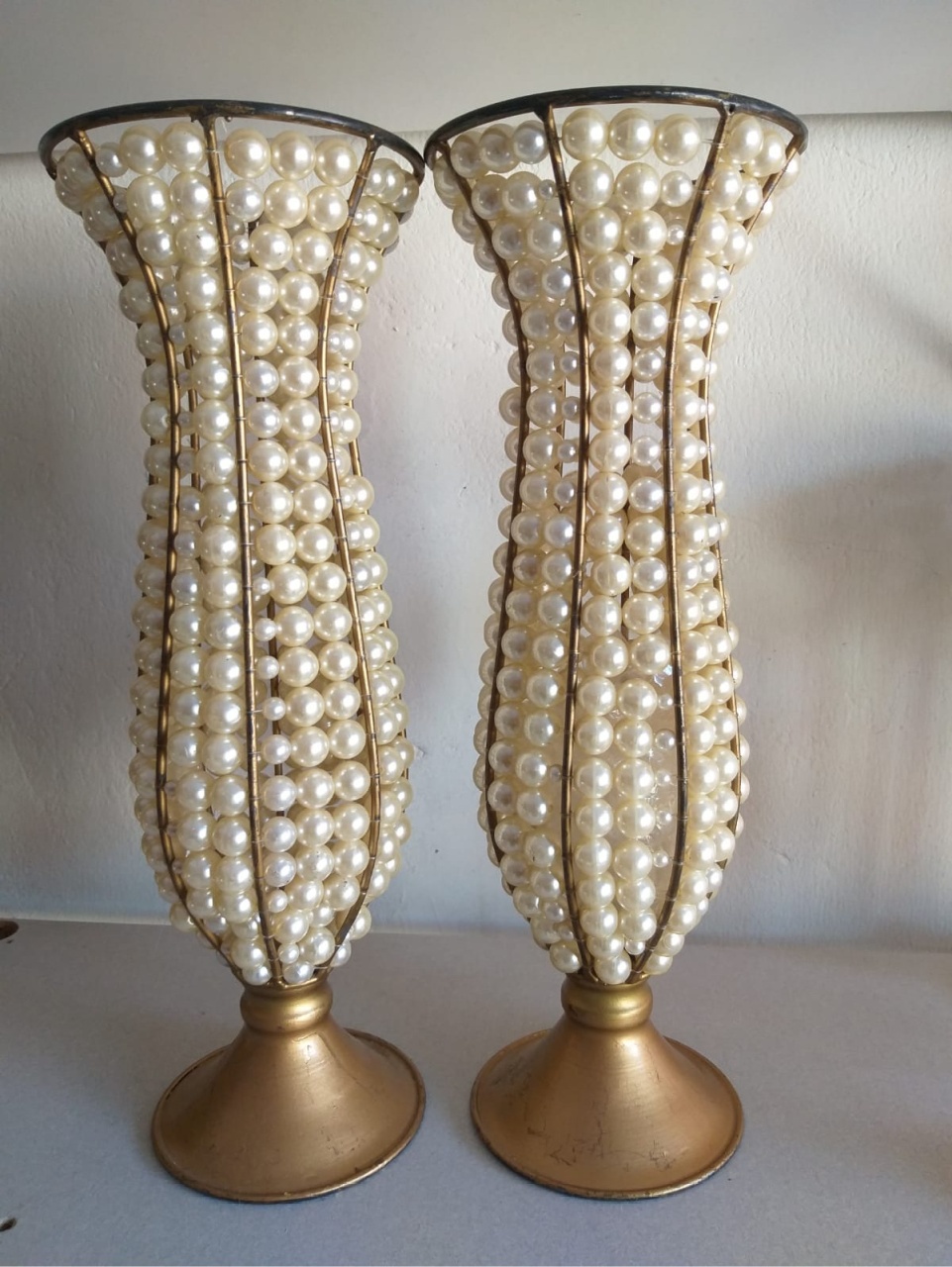Kit 2 Vaso Em Pérola 35Cm - jessica jardin dos Reis