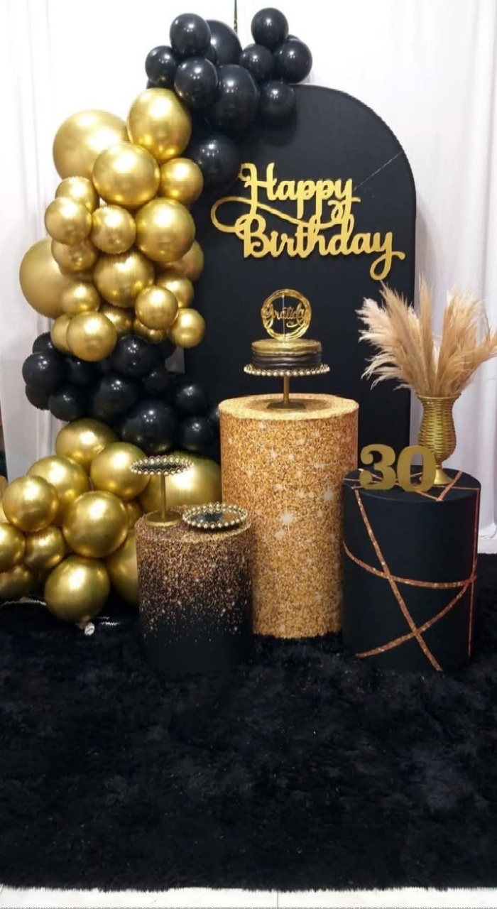 Kit Preto Com Dourado 05 - jessica jardin dos Reis