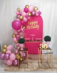 Kit Rosa Pink Com Dourado - imagem 1