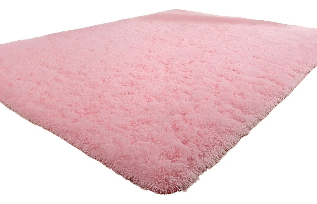 Tapete Felpudo Rosa Claro 1,5X1 Cm - jessica jardin dos Reis
