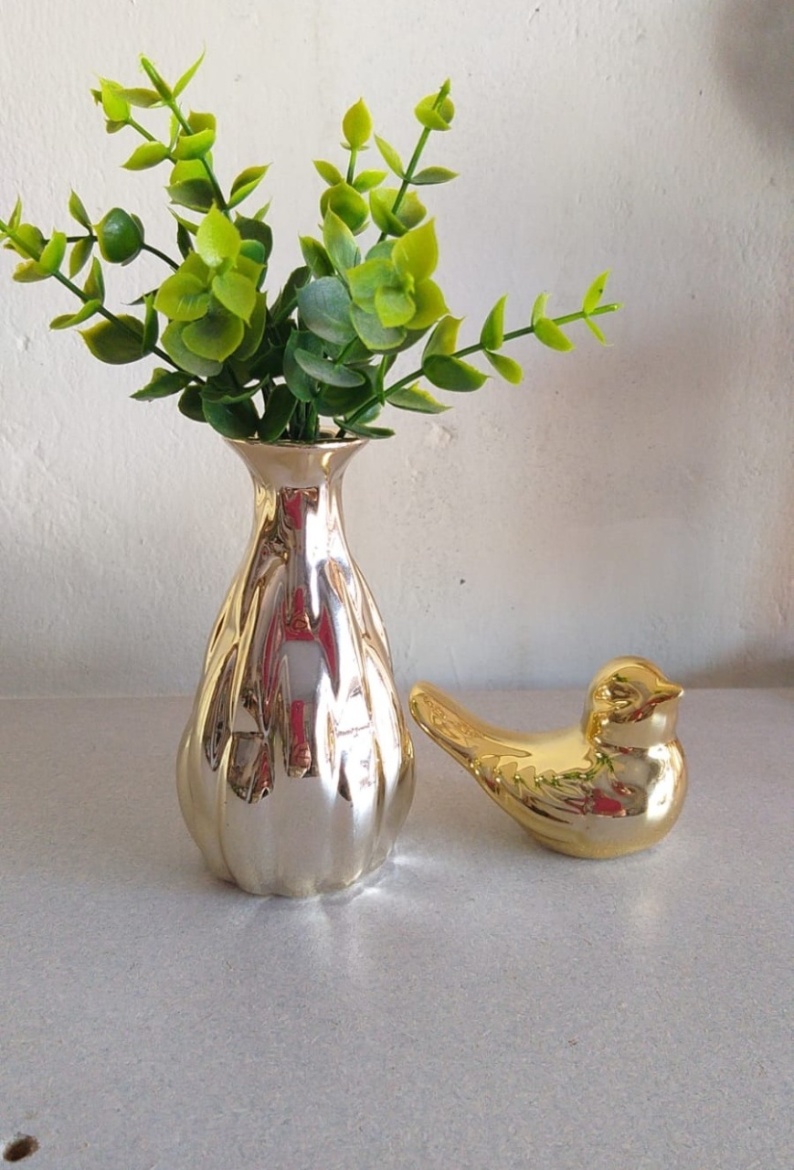 Mini Vaso+Passarinho - jessica jardin dos Reis