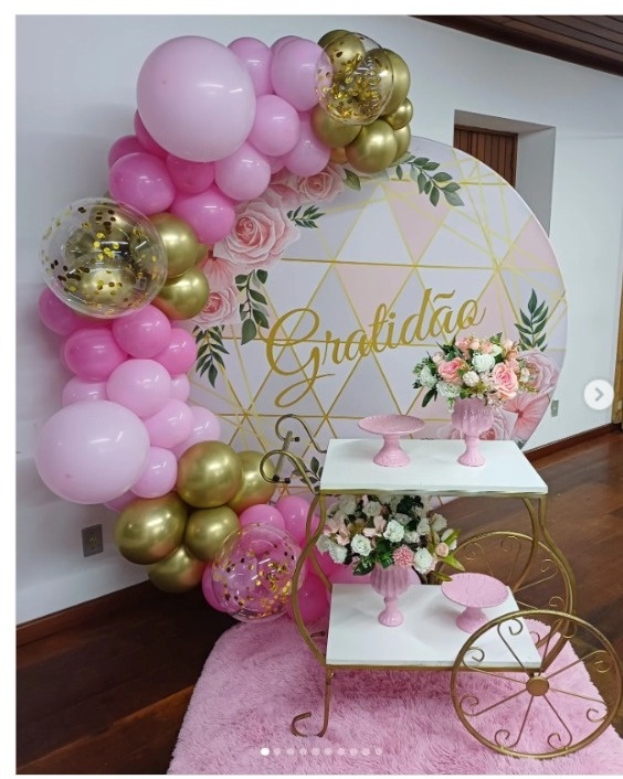 Kit Pegue E Monte Gratidão Rosa - jessica jardin dos Reis