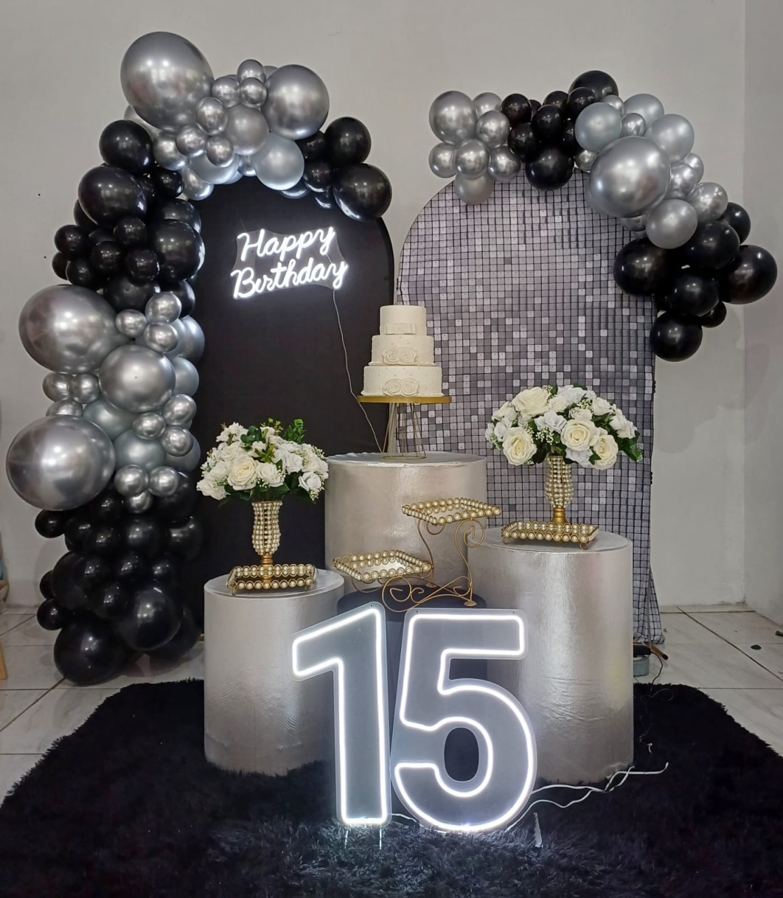 Kit Prata Com Preto - jessica jardin dos Reis