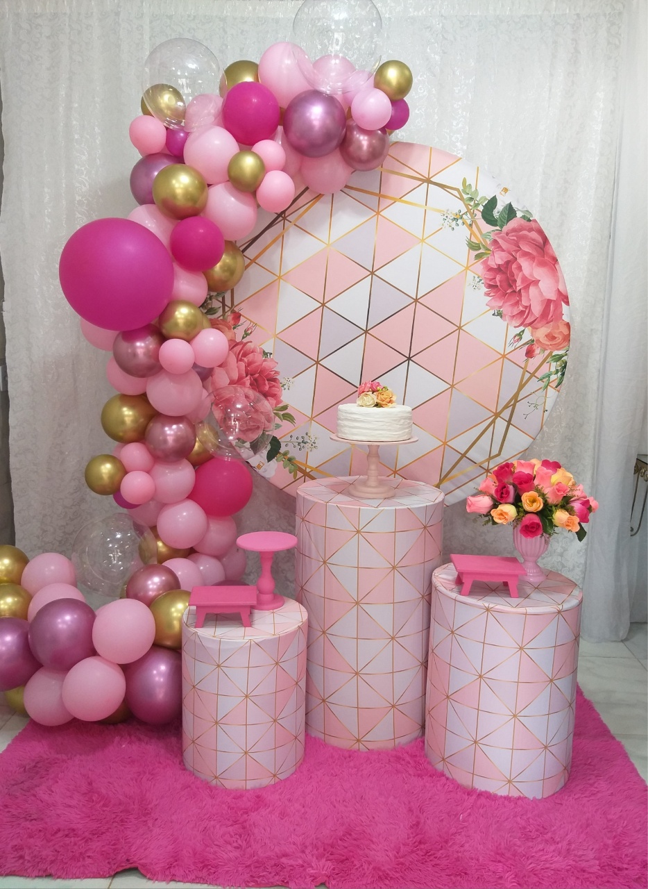 Kit Rosa  Floral 2 - jessica jardin dos Reis