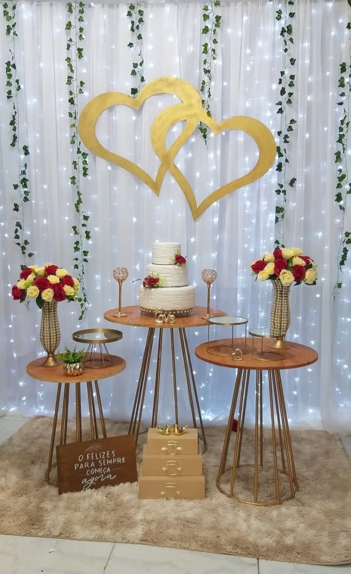 Casamento Com Mesas Cone 02 - jessica jardin dos Reis