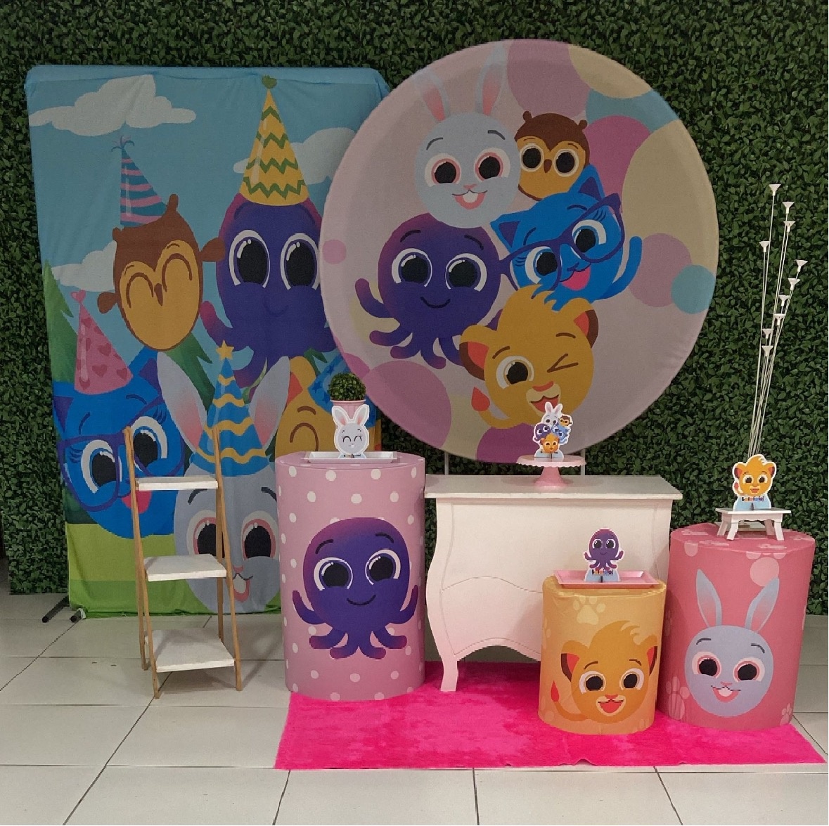 Bolofofos Rosa  - Decorkidfesta