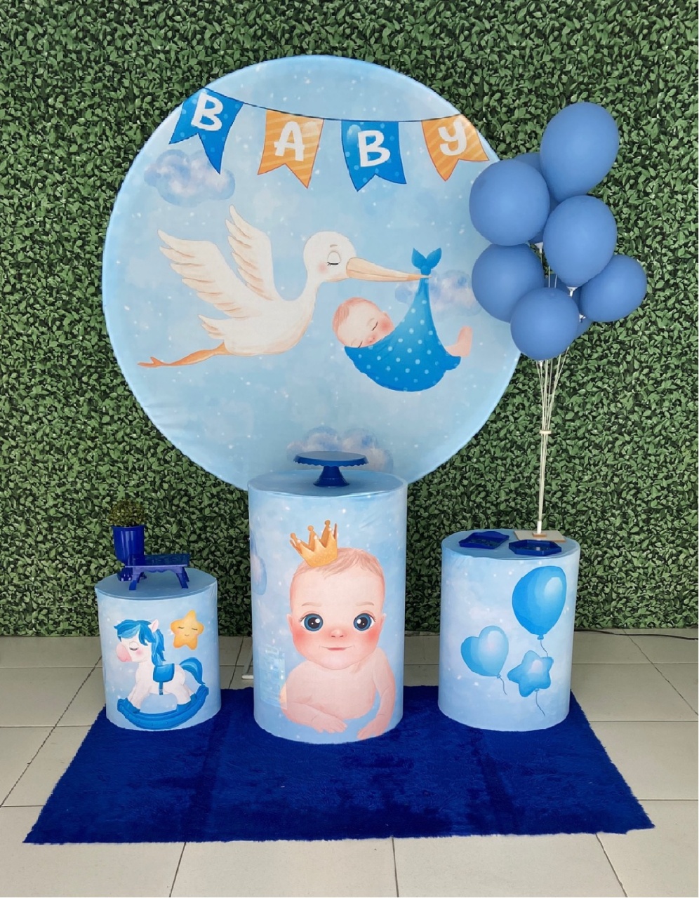 Chá de Bebê Cegonha 01 - Decorkidfesta