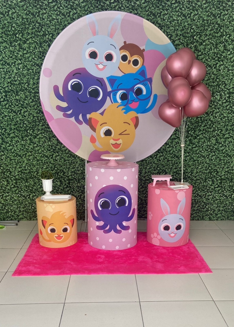 Bolofofos Rosa  - Decorkidfesta