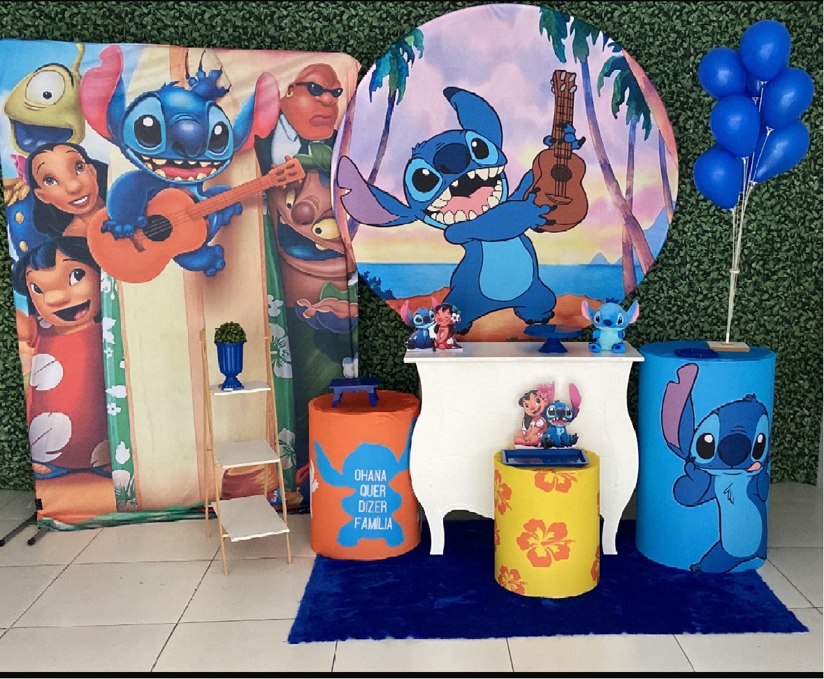 Stitch Violão Menino - Decorkidfesta
