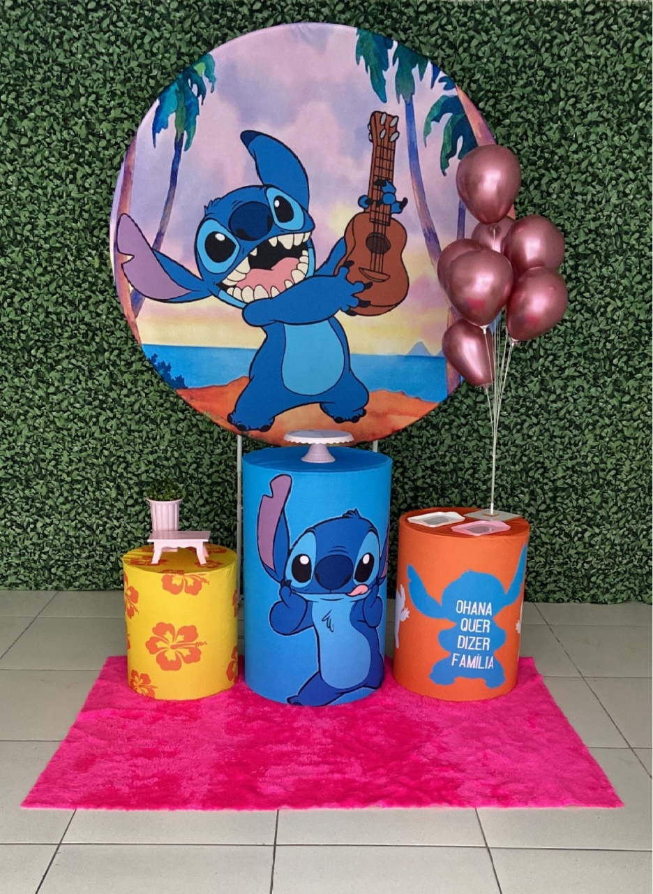 Stitch Violão (Menina)  - Decorkidfesta