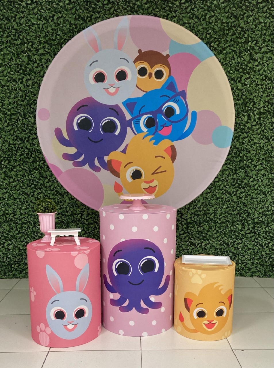 Bolofofos Rosa - Decorkidfesta