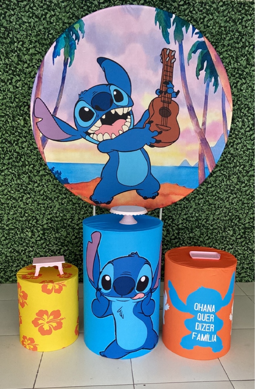 Stitch Violão (Menina)  - Decorkidfesta