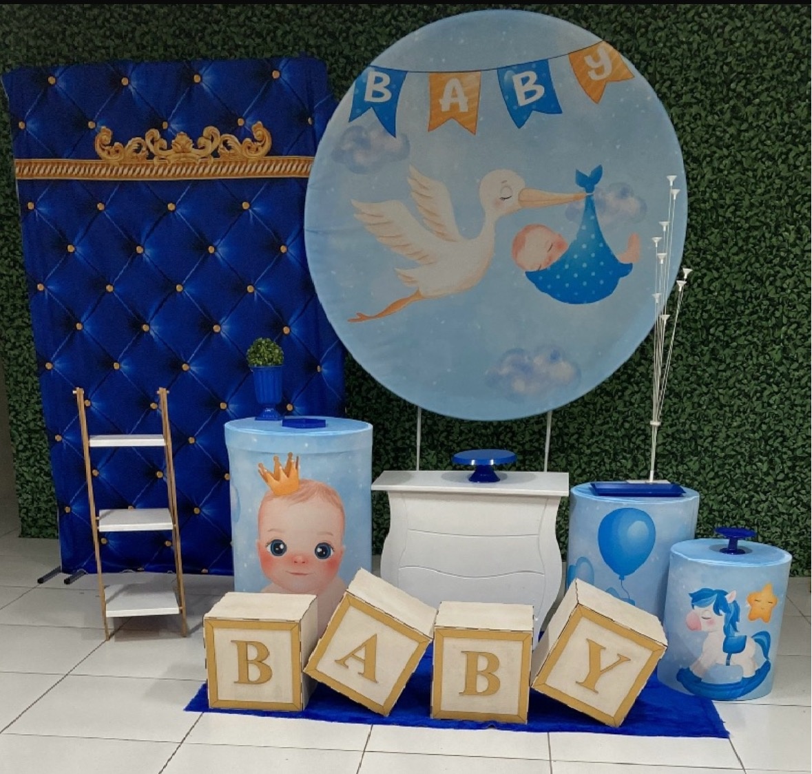 Chá de Bebê Cegonha  - Decorkidfesta