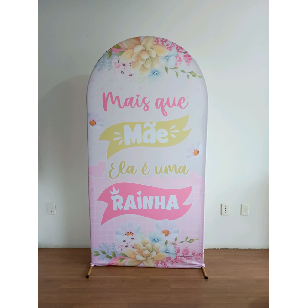 Capa Para Painel Romano Dias das Mães 1 - Mary Decor Festas & Locações