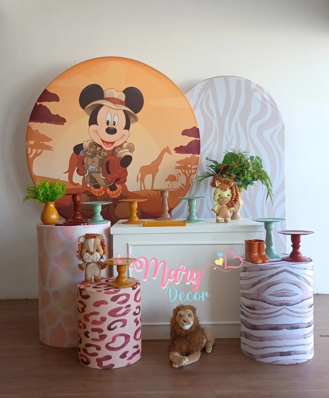 Kit Mickey Safari Comemore - Mary Decor Festas & Locações