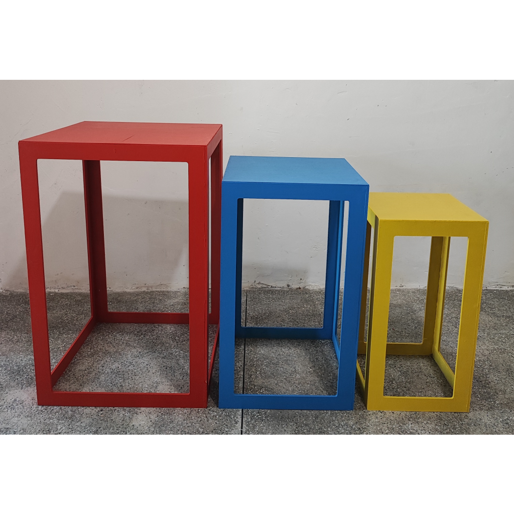 Trio de Mesa Cubo Colorido Menino - Mary Decor Festas & Locações