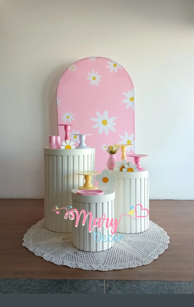 Kit Margaridas Celebre Baby Luxo   - Mary Decor Festas & Locações
