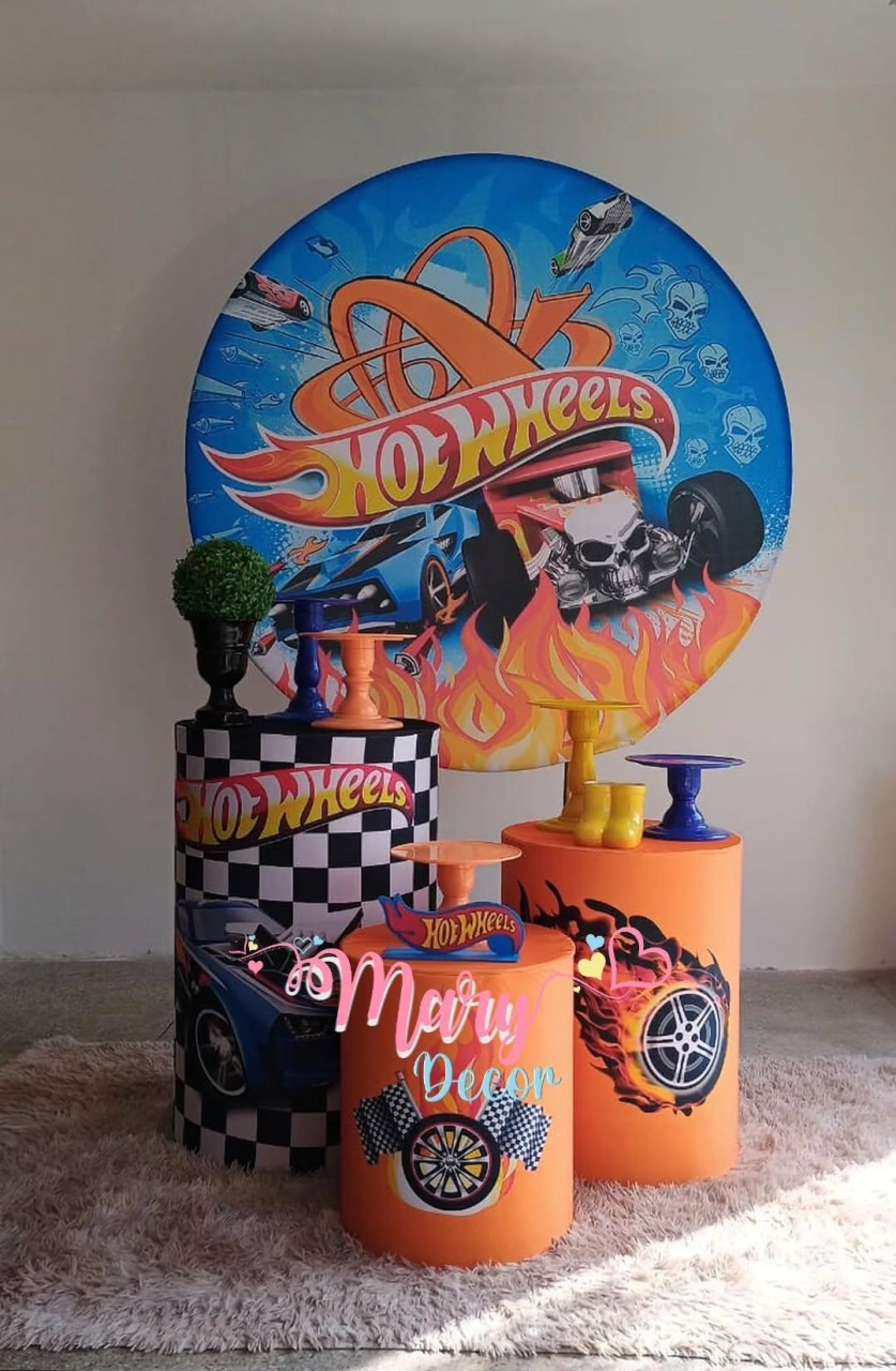 Hot Wheels  Kit Só Um Bolinho  - Mary Decor Festas & Locações