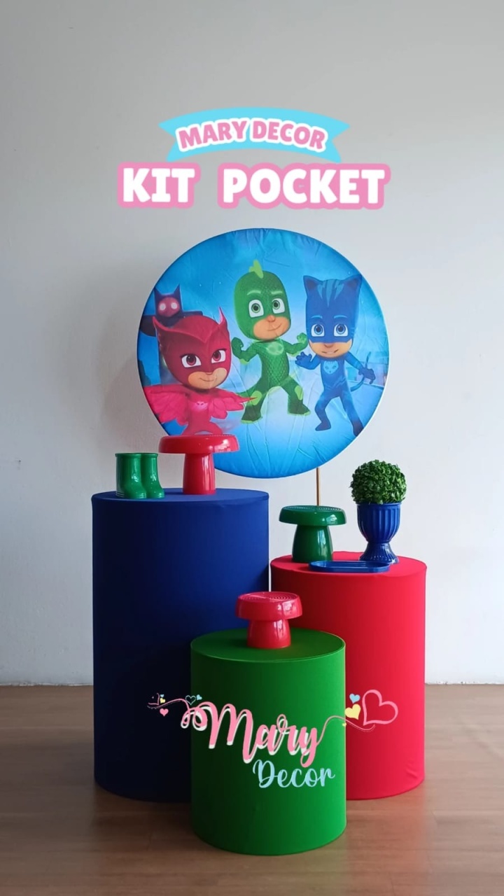 Kit Pocket Pjmax - Mary Decor Festas & Locações