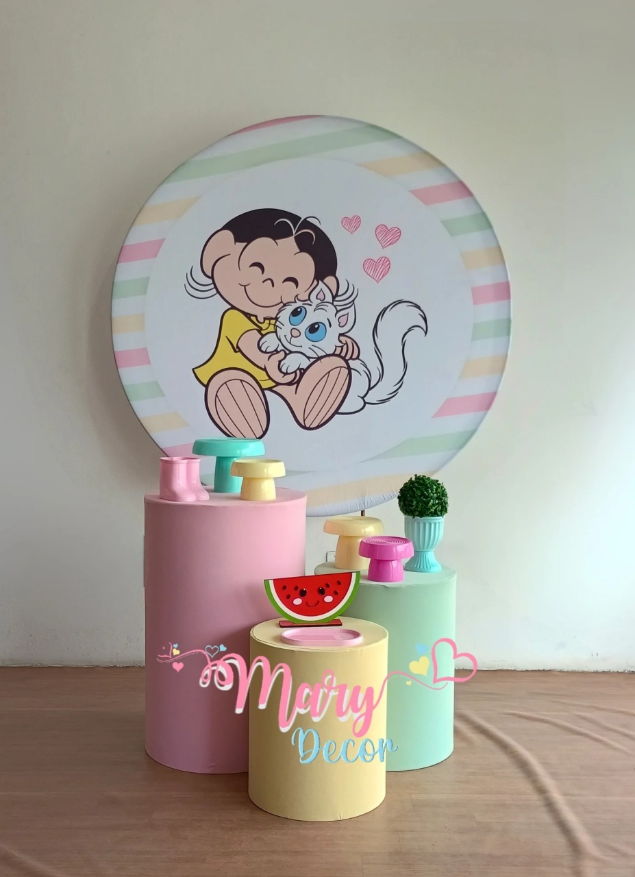  Magali Rosa Kit Básico  - Mary Decor Festas & Locações